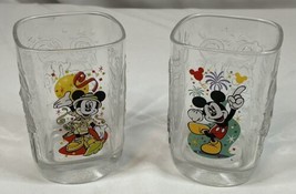 Walt Disney McDonald’s Mickey Mouse collectible glasses set of two Y2K/2000 - £11.88 GBP