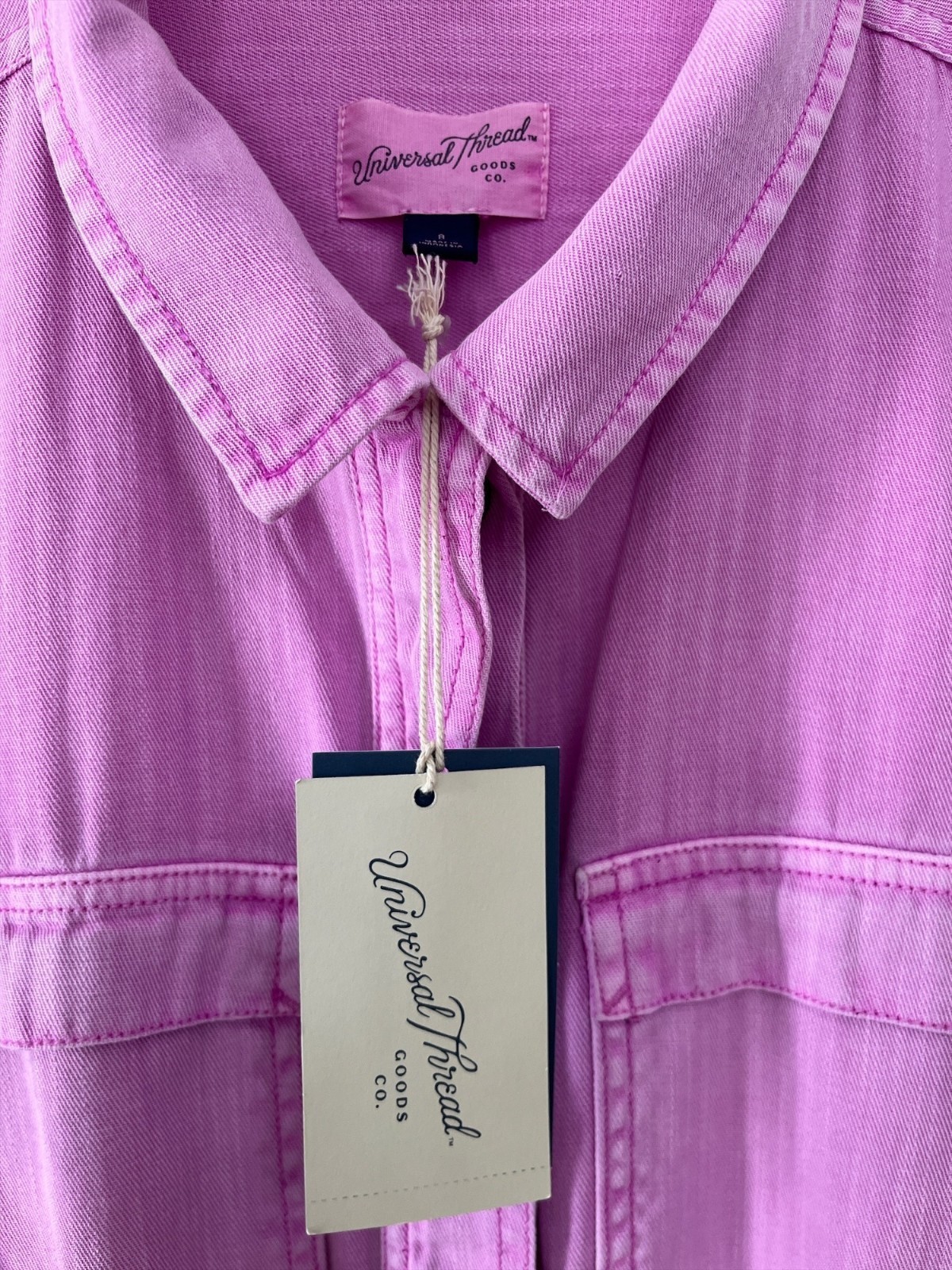 Universal Thread Women’s Size 8 Pink Utility Jumpsuit Belted Short Sleeve NWT Item image 2