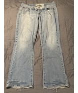 Levi’s 518 Boot Cut Jeans Light Wash Distressed Raw Hem Women’s 17M Jr 3... - $33.59 CAD