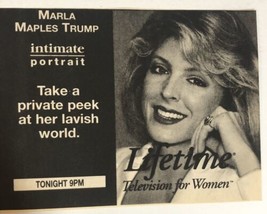 Marla Maples Trump Intimate Port Vintage Tv Guide Print Ad Advertisement Tpa32 - £4.76 GBP