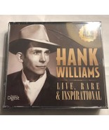 HANK WILLIAMS LIVE,RARE &amp; INSPIRATIONAL CD/DVD BRAND NEW SEALED READERS ... - £26.49 GBP