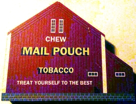 Cat's Meow Village-Chew Mail Pouch Tobacco Barn - $12.00