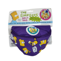 VINTAGE 1990 THE SIMPSONS BELT BAG FANNY PACK NYLON POUCH NEW OLD STOCK - £52.39 GBP