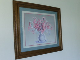 Homco Floral Picture Rare Hard To Find Item Home Interiors Wall Decor - £78.44 GBP