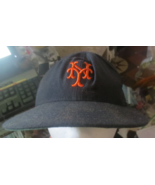 Vintage New York Mets Fitted Hat Roman Pro Size 7 1/4 100% Wool USA Made - £36.48 GBP