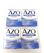 4 AZO URINARY PAIN FAST RELIEF VALUE SIZE PROBIOTIC SUPPLEMENT 30 120 TA... - £19.74 GBP