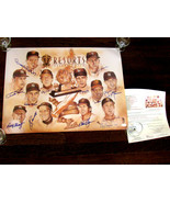 GARY CARTER AL KALINE ROBINSON 12 X SIGNED AUTO L/E GOLD GLOVE AWARD POS... - $9,408.20 MXN