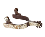 TABELO Longhorn Show Spurs Brass Engraved GS Overlay - $123.50