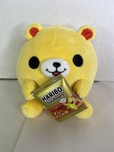 Snackles Haribo Nancy Bear ZURU 5in Soft Plush Stuffed Animal Holding Candy Toy - £19.78 GBP