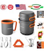 Efficient Camp Stove Cooking Set - Aluminum Pots, Utensils &amp; Mug Included - $1,366.09 MXN