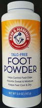 Arm &amp; Hammer Foot Powder Cornstarch Talc-Free Absorbs Wetness 5 Oz - £2.32 GBP