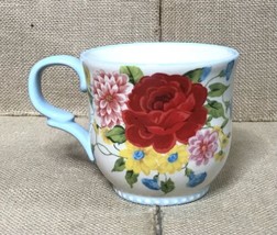 Pioneer Woman Sweet Rose Floral Coffee Mug Cup Flowers Cottagecore Grand... - £7.78 GBP
