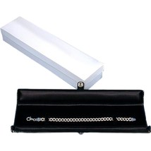 Bracelet &amp; Watch Gift Box Black Faux Leather (Only 1 Box) - £6.27 GBP