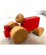 Vintage Old Konrad Keller Spiel  Wooden Toy Truck Tractor Red 6&quot; long Clean - $939.88 MXN