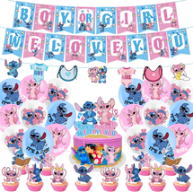 Stitch and Angel Gender Reveal Party Decorations, Stitch and Angel Gender Reveal - £26.54 GBP