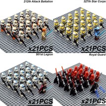 21pcs Star Wars 501st Legion 327th Star Corps 212th Attack Battalion Minifigures - £26.06 GBP