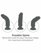 King Cock 6&quot; Vibrating Cock - Brown - £24.95 GBP