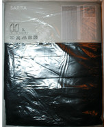 IKEA Sarita Sheer Black Curtain Panels Twin Pack 57&quot; x 98&quot; Hem Tape Missing - £23.78 GBP
