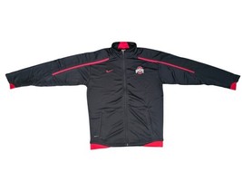 Nike Ohio State Buckeyes Long Sleeve Fit-dry Grey Zip Track Jacket Men S... - $662.28 MXN