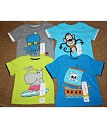 Boys T-Shirts - Sizes 3 M to 9 M - Choice Hippo, Octopus, Monkey, Pirate... - £2.34 GBP