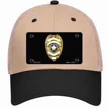 Police Badge Novelty Khaki Mesh License Plate Hat - £22.97 GBP