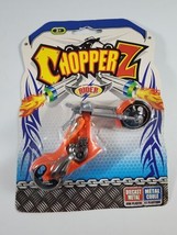 Diecast Motorcycle ChopperZ Rider Orange Chopper  - $8.90