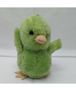 Green 6&quot; Duck Plush Sqeaker When Shaken Made In Korea  Easter Spring Han... - $34.75