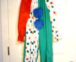 Vintage Kids Clown Costume Handmade One Piece Childs Retro Clown Suit - $13.45
