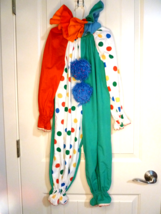 Vintage Kids Clown Costume Handmade One Piece Childs Retro Clown Suit - £10.81 GBP