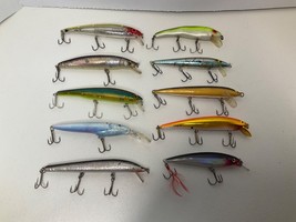 (10) Vintage Spoonbill Crankbait Long Rattling Fishing Lures 4&quot; to 5&quot; Ne... - £17.31 GBP