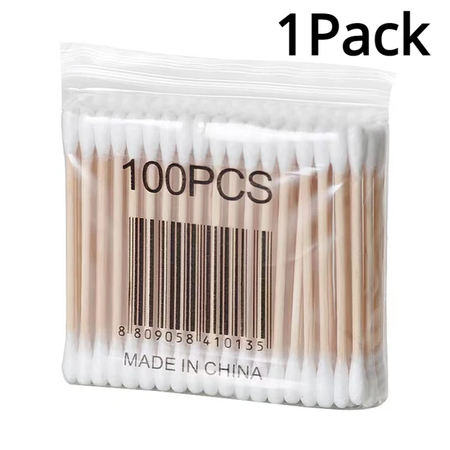 1 Pack Double Ended Cotton Swabs Household Makeup Removal Ear Digging Hygiene Cl - £5.33 GBP