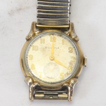 Bulova Wrist Watch Vintage 1950&#39;s L1 Flex Band Working Men - $146.02