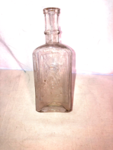 Knights KC Medicine Clear Glass Bottle Vintage - £10.19 GBP
