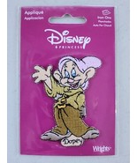 Disney Snow White &quot;Dopey&quot; Dwarf Embroidered Iron On Patch Vtg New Sealed... - $263.58 MXN