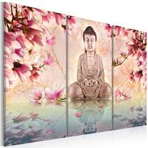 Tiptophomedecor Stretched Canvas Zen Art - Buddha Meditation - Stretched &amp; Frame - £62.53 GBP+