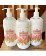 Lot of 3 Crabtree &amp; Evelyn Rosewater Body Lotion 16.9 oz Each Pump Bottl... - $69.95