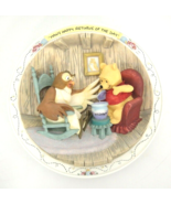 Bradford Exchange Winnie Pooh &amp; Owl Many Happy Returns 3D Plate Mint w Box - $14.10