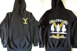 Damaged Yellowstone TV Show Ride For The Brand Licensed Pullover Hoodie ... - £11.81 GBP