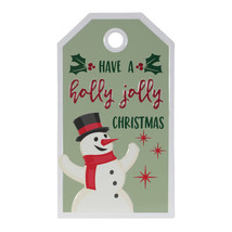 Metal Snowman Christmas Sentiment Tag 16&quot;H - $956.50 MXN