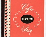 Hotel Statler Coffee Shop Luncheon Menu New York 1953 - £26.11 GBP