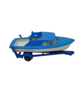 Lesney Matchbox Series No 9 Bertram Boat &amp; Trailer Diecast Made in England - $329.57 MXN