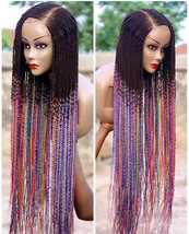 Multicolored twisted braided wig - £111.90 GBP