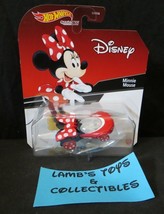 Hot Wheels Disney Character Car Minnie Mouse polka dot tie vehicle model... - $24.19