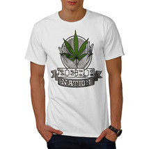 Wellcoda Nation Cannabis 420  Mens T-shirt, Herb Pot Graphic Design Printed Tee - £14.92 GBP+