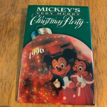 Disney Pin Button Mickey&#39;s Very Merry Christmas Party 1996 Holiday Minni... - $9.89