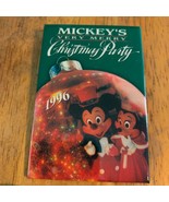 Disney Pin Button Mickey&#39;s Very Merry Christmas Party 1996 Holiday Minni... - $188.30 MXN