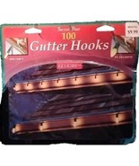 Vtg Gutter Hooks for Mini or C7)C9 String Christmas Lights 100 Clips San... - $14.22