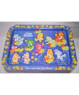 Vintage 1983 Care Bears Collectible Metal Dinner TV Tray With Folding Le... - £42.09 GBP