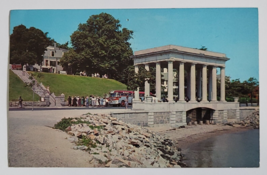 1976 PORTICO OVER PLYMOUTH ROCK VINTAGE POSTCARD STAMPED AND DATED RETRO... - £9.38 GBP