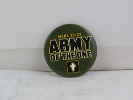 Religious Pin - Mark 12:29 Army of the One Military Style - Celluloid Pin  - £11.76 GBP